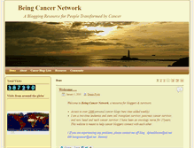 Tablet Screenshot of beingcancer.net